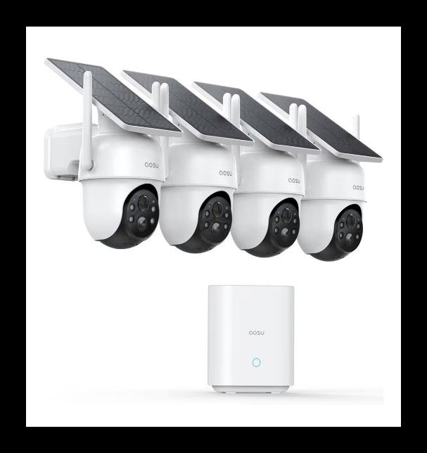 AOSU Solar Powered Security Cameras