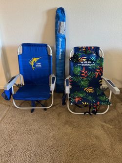 Tommy Bahama - Beach Chairs & Umbrella