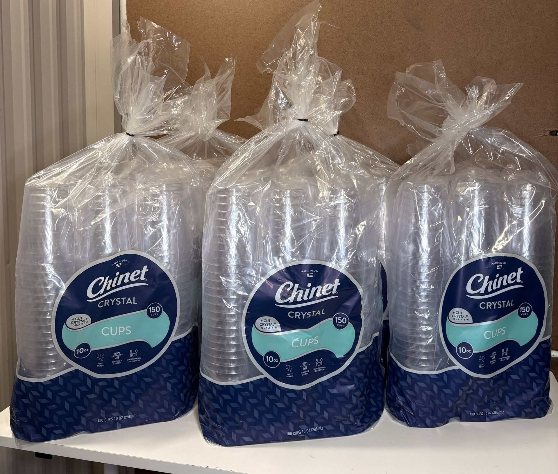 Chinet Cut Crystal Plastic Cups 