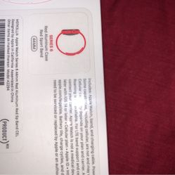 Apple Watch Series 6 Red Cellular unlocked 44MM Unopened I’m Mobile I Can Come To You