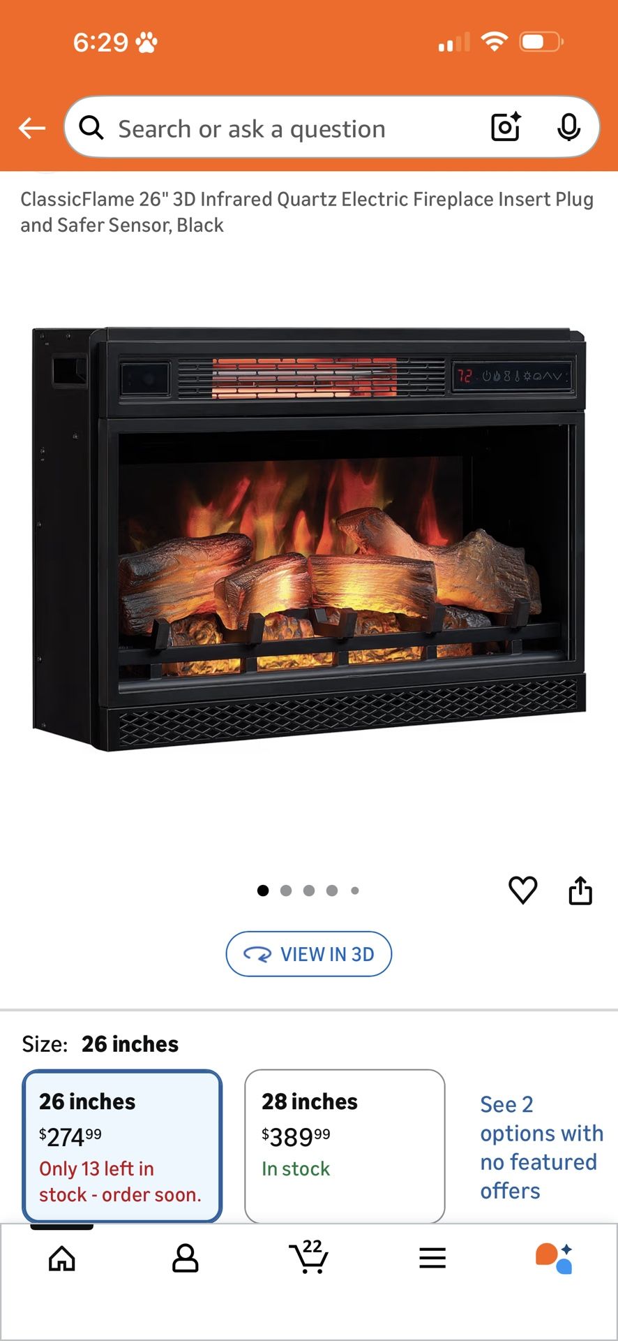 Electric Fireplace (heater)