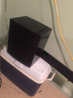 Vizio soundbar and subwoofer