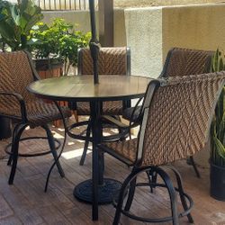 Patio Set: Table and 4 Chairs