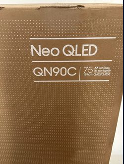 SAMSUNG 75-Inch Class Neo QLED 4K QN90C Series Quantum HDR+, Dolby Atmos, Object Tracking Sound+, Anti-Glare, Gaming Hub, Q-Symphony, Smart TV with Al