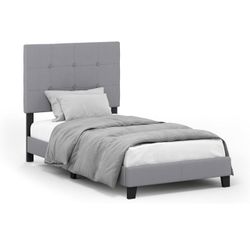 Grey bed frame(Mattress not included)