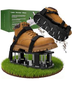 Lawn Aerator Shoes with Spikes and Springs