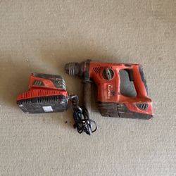 Hilti Rotto Hammer With Extra Battery and Charger