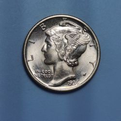 1936 P Mercury Dime 