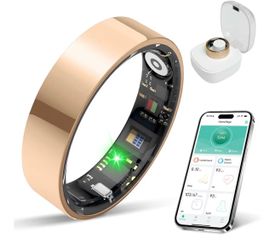 Rose Gold Smart Ring, Size 8