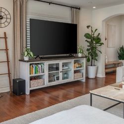 Dixon white tv stand online