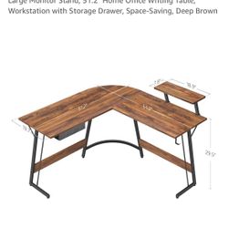 L shaped desk