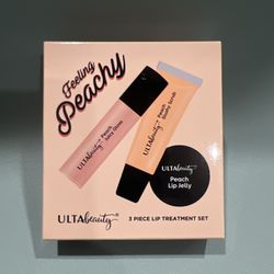 Brand New Ulta Beauty Peachy 3 Piece Lip Treatment Set