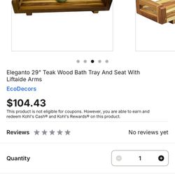 Bath Seat with Arms /Shower Bench 