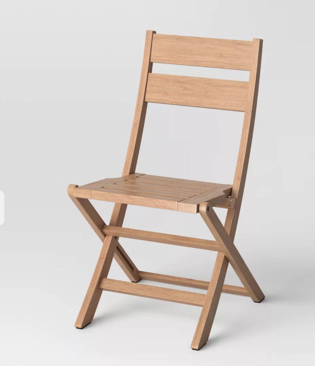 Ferron Wood Outdoor Portable Sport Chairs Natural