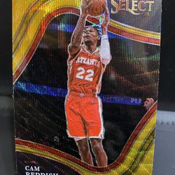 Cam Reddish Panini Select Courtside Gold wave Prizm