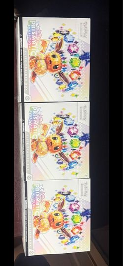 Pokemon cards prismatic evolution Phantasmal flames and perfect order sets selling as set