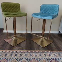 Green & Blue Bar stool