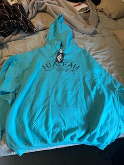 Hialeah Florida Graphic 3 XL  Hoodie Teal