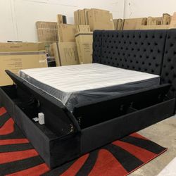 $1199 Brand New King Bed Frame With Mattress (read description below)