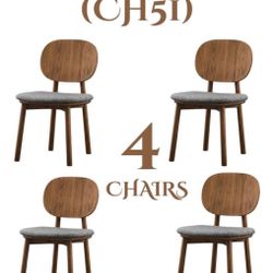 4 Chair Created by Italian designer Paolo Cappello, Strato layers curved walnut and black timber for a strikingly graceful look. (CH51)