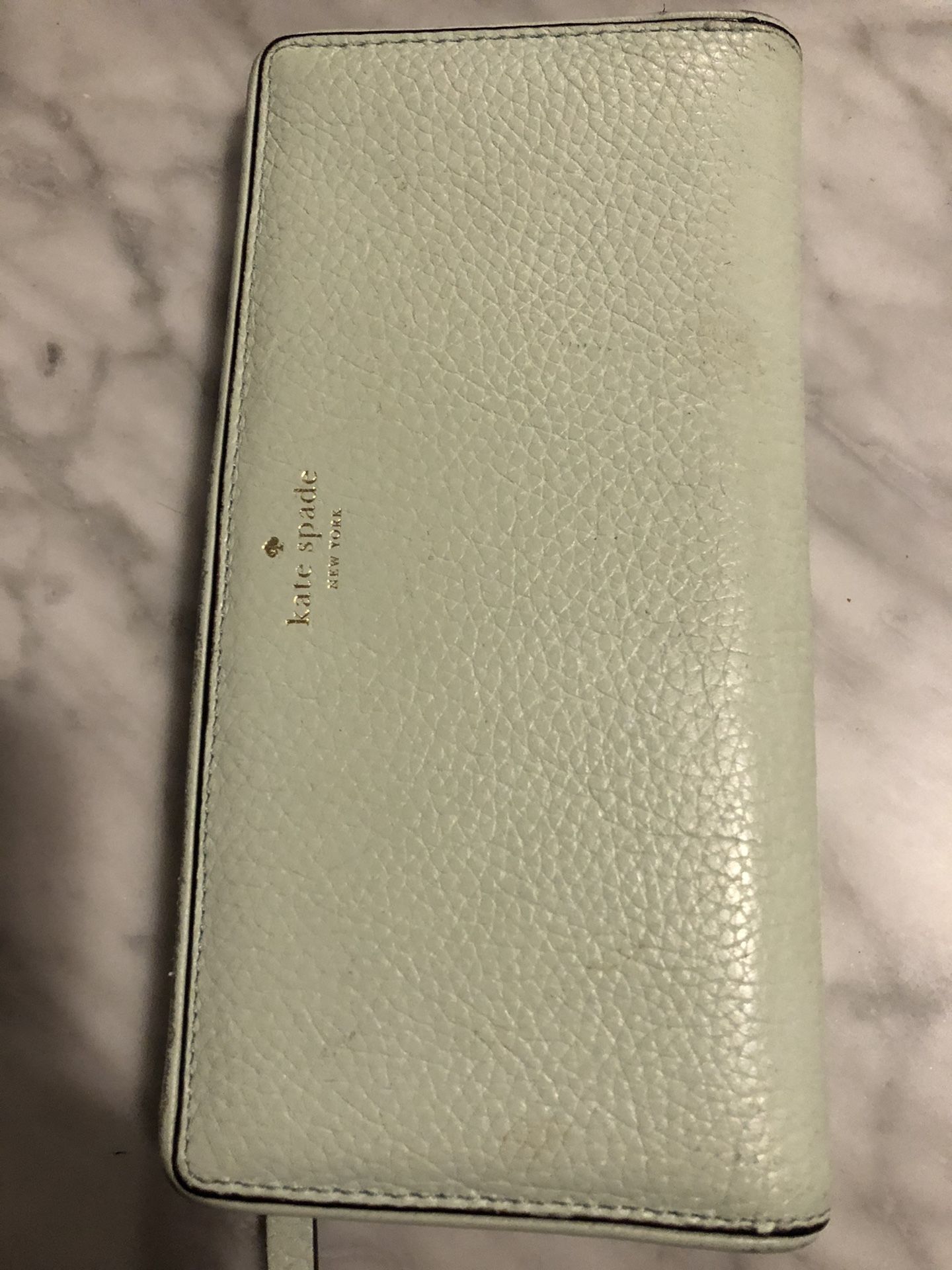 Kate Spade Bifold Mint Green Leather Wallet