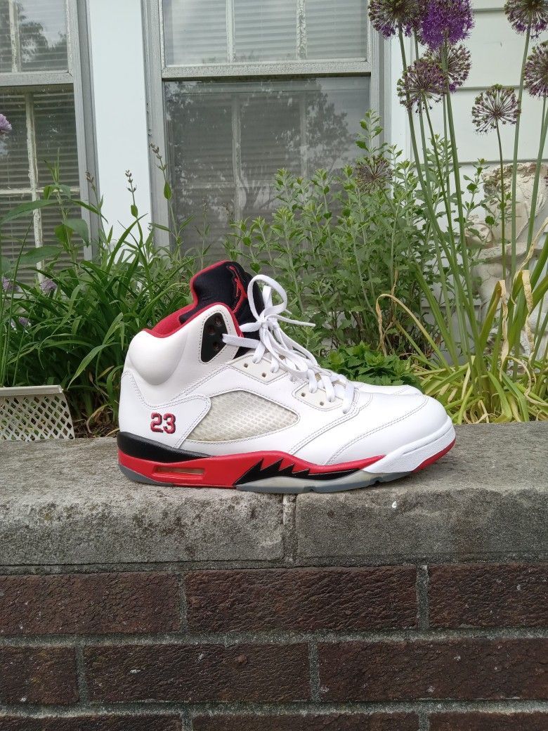 Jordan 5 Fire Red Black 2013 Size 13