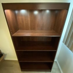 BOOKSHELF DISPLAY CABINET WITH 5 LED LIGHTS!!!