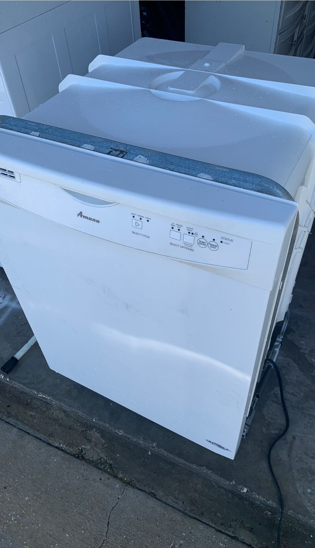 Amana dishwasher washer comes on but may need work