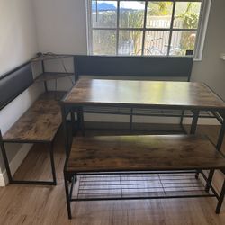 Dining Table Banquet And Bench