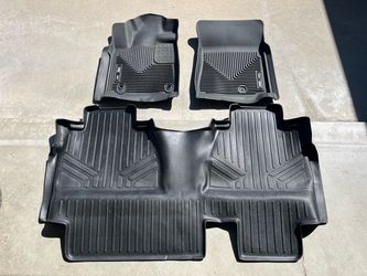 All Weather Front and Back Floor Mats for 2014-2021 Toyota Tundra