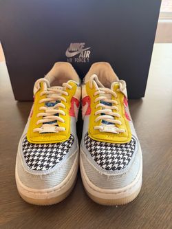 Nike Air Force 1 Shadow “Multi-Print Houndstooth” (Women’s) — Size 8.5W (≈ Men’s 7)