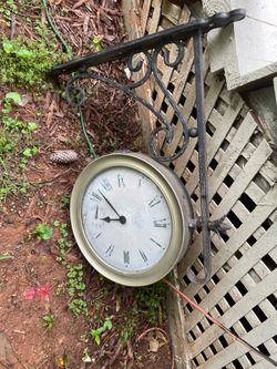vintage 8'' Wireless Outdoor Clock Thermometer