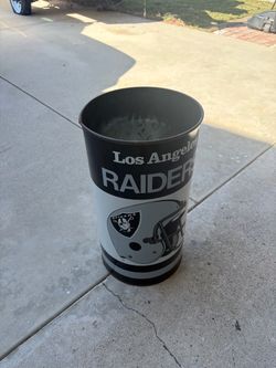 Los Angeles Raiders NFL Trash Can