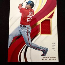 2019 Juan Soto Panini Immaculate 28/99 #61