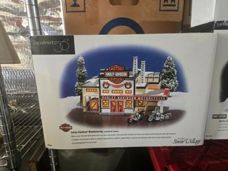 Department 56 Snow Village Harley-Davidson Manufacturing