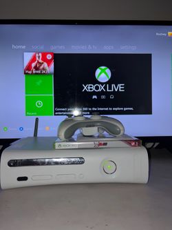 60gb Pro While Xbox 360 Console With Controller (Best Offer)
