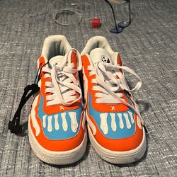 Custom skeleton Nike Air Force 1s
