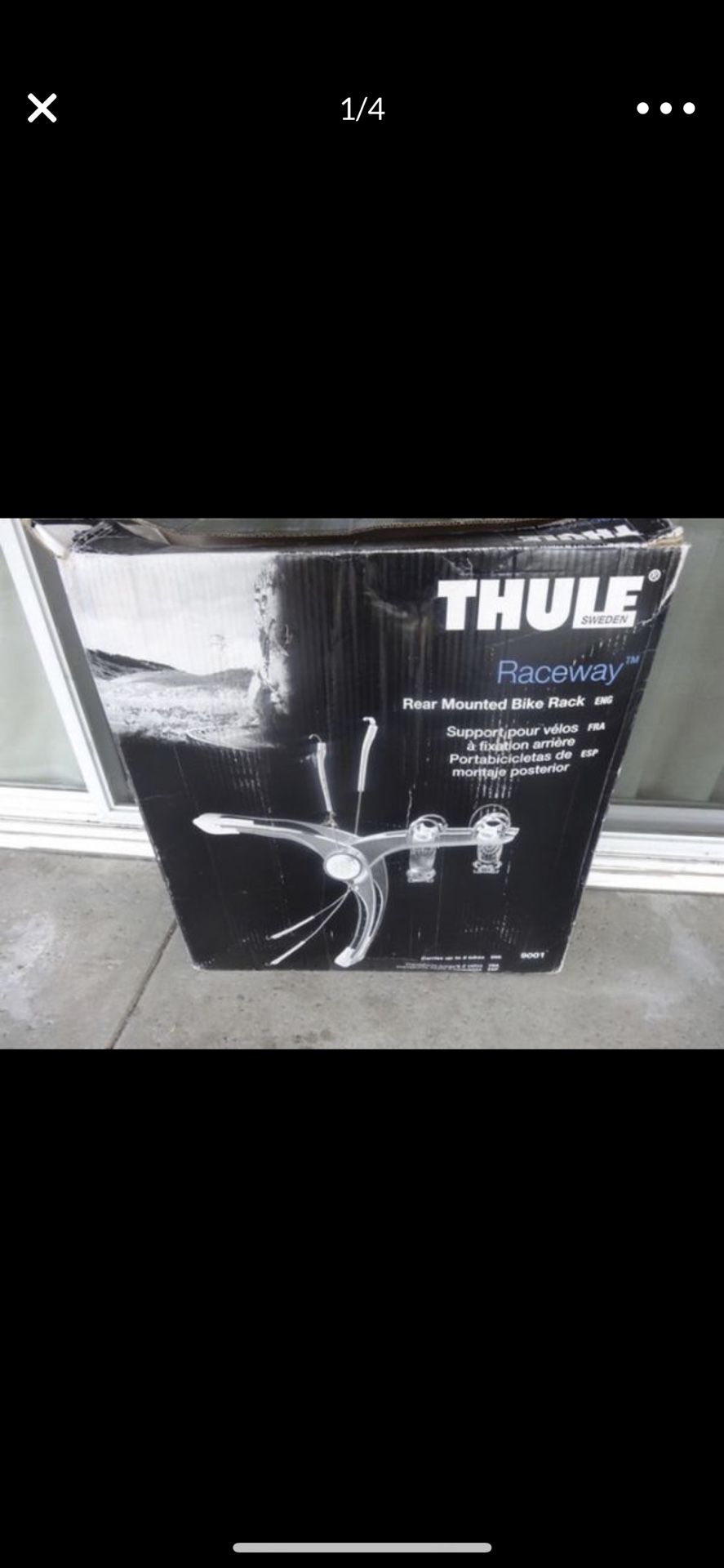 Thule Raceway 9001 2 bike trunk mount rack - NEW IN BOX -