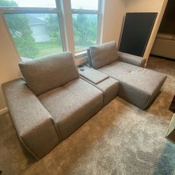 Almost New - Lounger/ Couch & Tech Center Piece combo.
