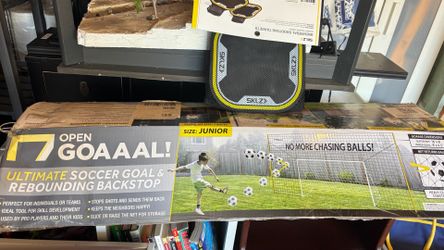Open Goal Junior size (used once)  with a pair of shooting target (unopened)