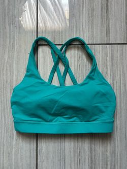 Lululemon Teal Sports Bra with Crossback Straps Size 4