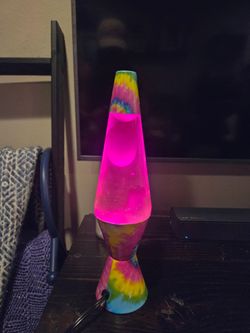 Pink / tie dye Lava lamp