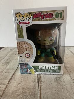 Funko Pop! Vinyl: Mars Attacks Martian #01 Sci-Fi 2012 Figure