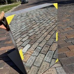 Bathroom Medicine Cabinet with Mirror — Modern Gray Finish