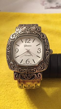 Vintage Geneva cuff bracelet watch