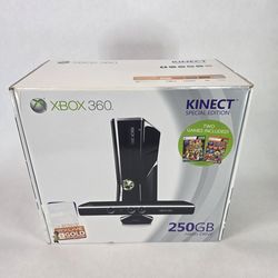 Xbox 360 S 250GB + Kinect (Factory Sealed)  2011 Holiday Edition
