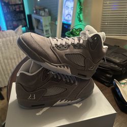 New size 10m jordan 5 wolf grey 300$