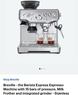 Breville the Barista Express Espresso Machine $699 MSRP