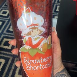 Strawberry Shortcake Glitter Tumbler