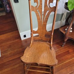 Oak Sewing Rocking Chair